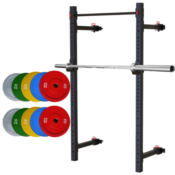 Squat-Rack and Olympic-Plate Bundle