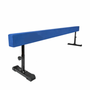 Premier Gymnastics 8 Foot Adjustable Balance Beam-Blue