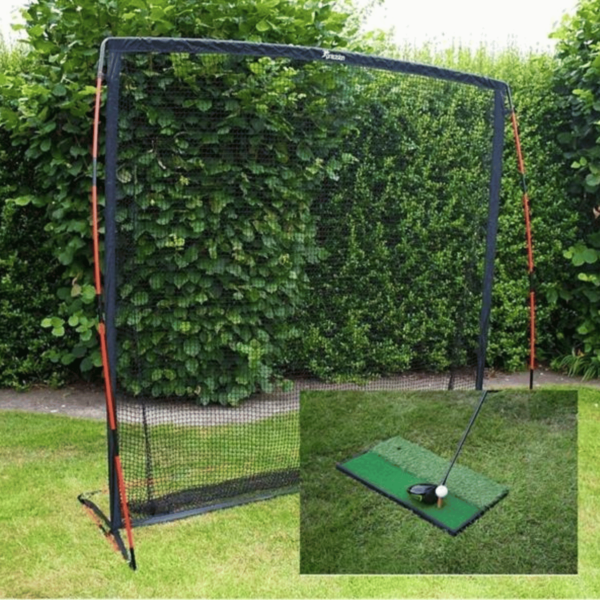 Precision Golf Practice Net With 2 in 1 Golf Launch Pad