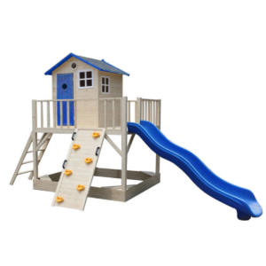 Playhouse with slide and Climbing Frame